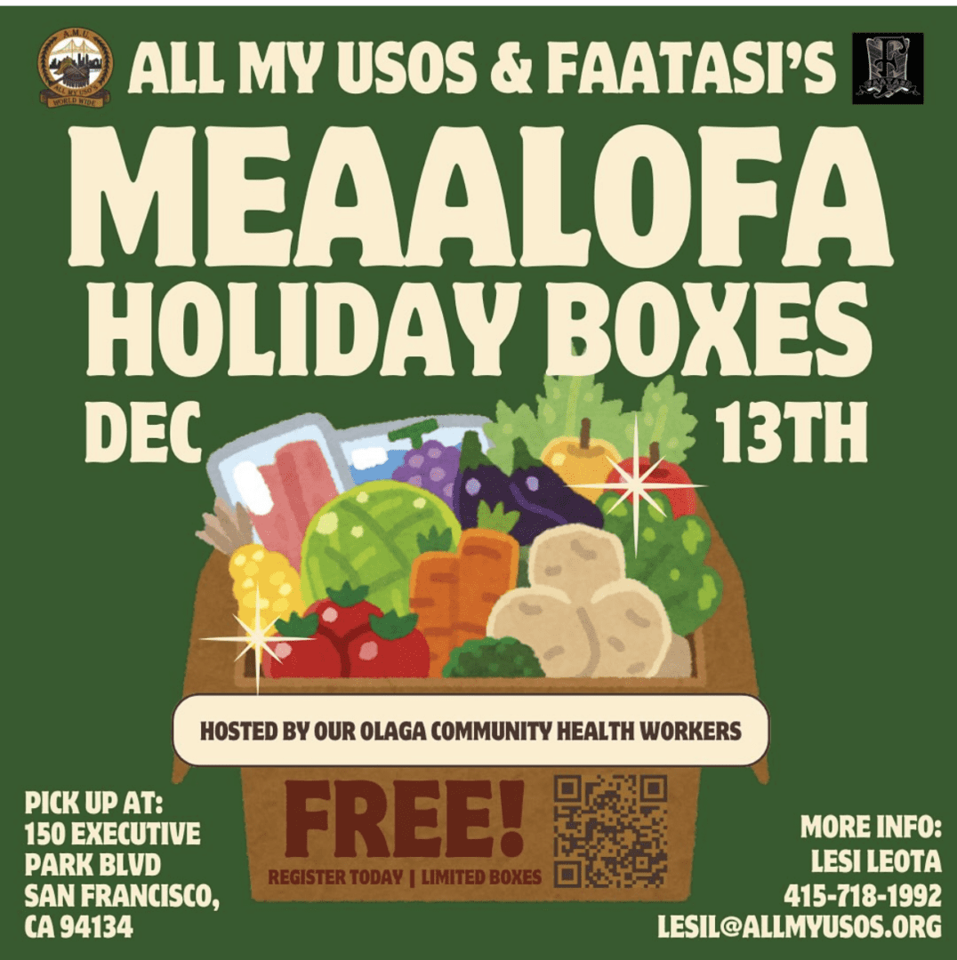 Holiday meal boxes poster with fresh produce